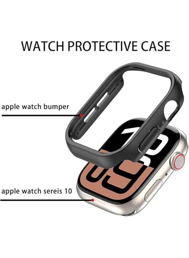 فكرة حافظة Fekra لـ Apple Watch Series 11 (2025) Series 10 46 مم، إطار واقي فائق النحافة [بدون واقي شاشة] لـ iWatch Series 10 46 مم - Image 3